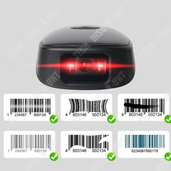 TD® Kannettava skannauspistooli, yksisuuntainen punainen valo, langaton Bluetooth-koodinlukija.