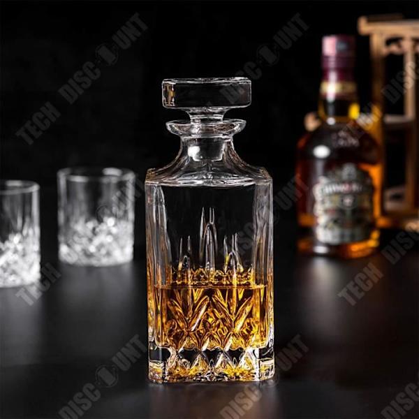 TD® Karaff 750ml flaska 6st 300ml whiskyglas kristallkaraff Europeiskt glas vinset
