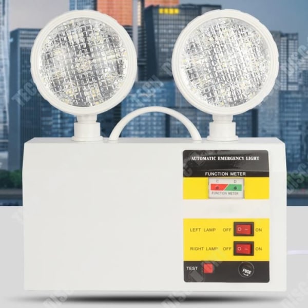 TD® Väggmonterad Universal Dual Head Hög Ljusstyrka Roterande Fire Escape Emergency Light
