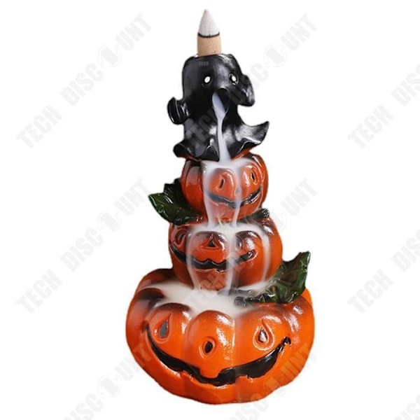 TD® Halloween Pumpkin Lavendel 10,4*10,2*17,6 cm Reflow Rökelsebrännare Rumsdekoration Halloween-dekoration