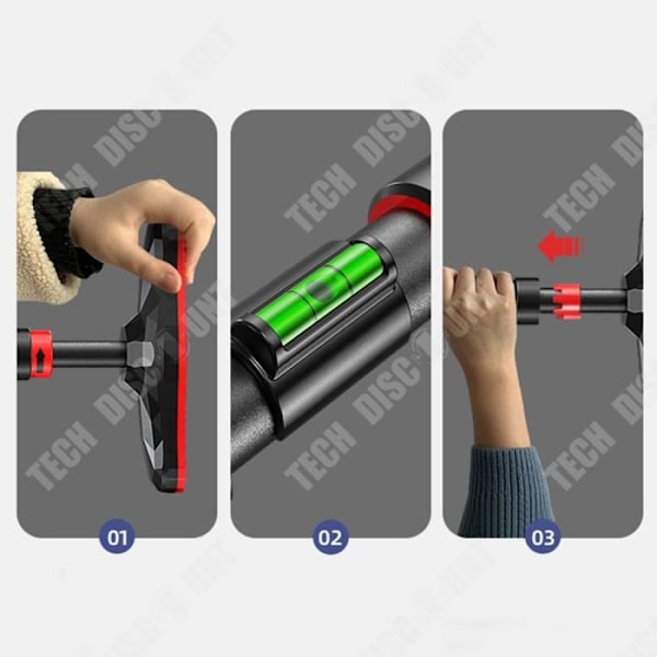 TD® Hemdörr Horisontell Stång Inomhus Hem Träningsutrustning Punch Free Hanging Bar Unipol Traction