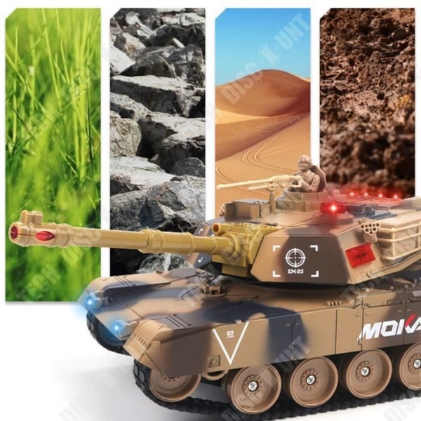 TD® överdimensionerad barnpojkeleksak Battle Fjärrkontroll Tankbilmodell terrängbandsfordon