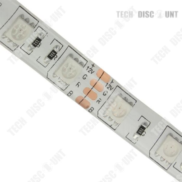 LED-strips - TD® - RGB - 5m - Flerfärgad - Fjärrkontroll inkluderad Flerfärgad