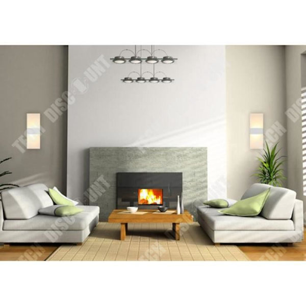 TD® Vägglampa för inomhusbruk 6W LED Sconce Cool White Modern Väggbelysning för sovrum [Energiklass A+]