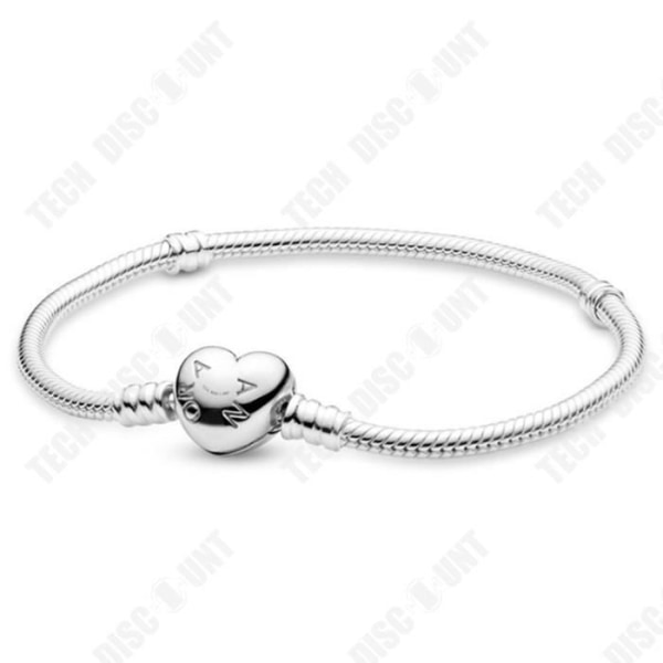 TD® Love spänne armband glänsande S925 sterling silver bas armband boll spänne DIY huvud tät diamant orm ben vid