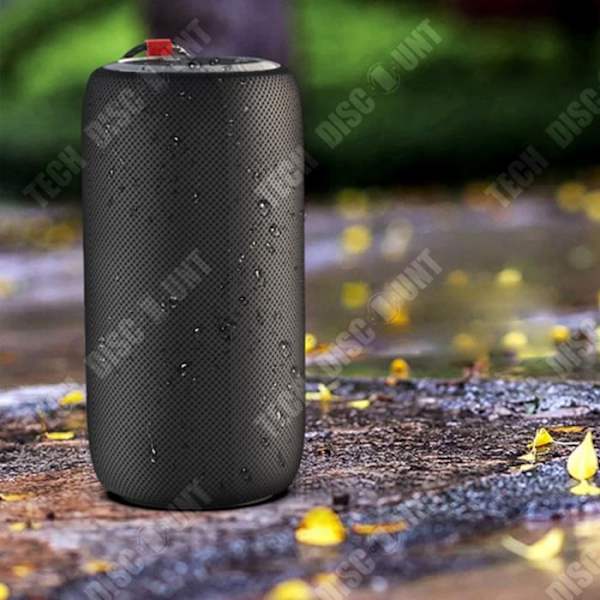 TD® S310 langaton Bluetooth-kaiutin ulkokäyttöön, kannettava, korkea äänenvoimakkuus, mini tykki, pitkä akkukesto, musta