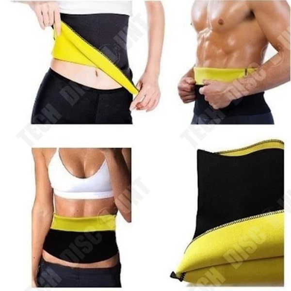 Bedste svedbælte til mave mænd kvinder fitness mavefedtreduktion slankende shapewear mave XXXL