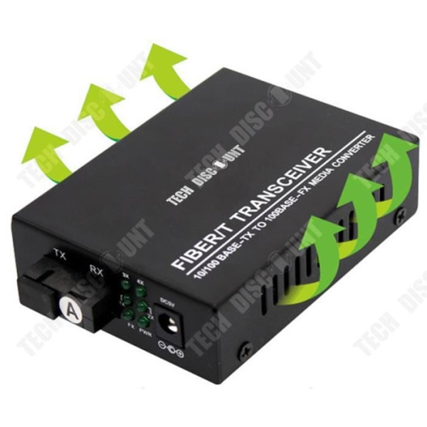 TD® Media Ethernet optisk omvandlare Sändare Mottagare Hub Transceiver Höghastighets Single Mode Fiber Integrated Network Adapter