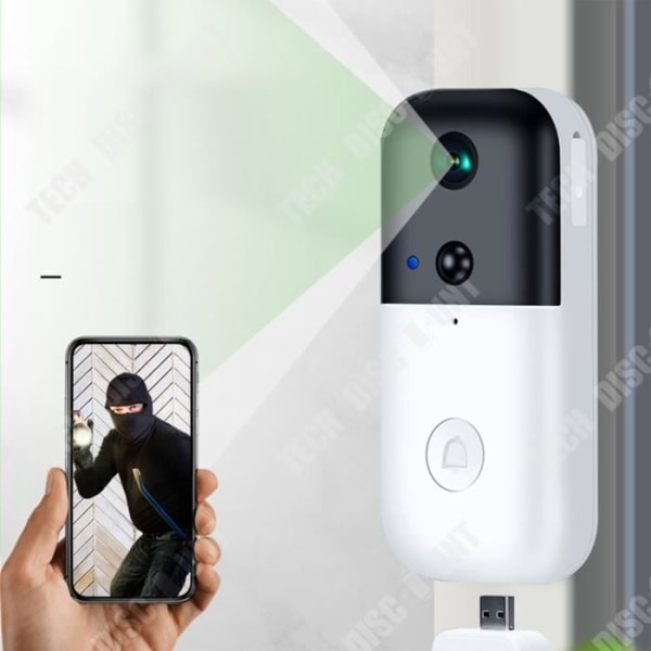TD® HD WiFi Smart dörrklocka Elektronisk videointercom trådlös titthål hem 1080P intelligenta visuella övervakningsringar