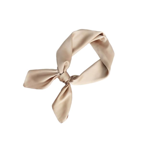 Elegant dybgrøn silketørklæde - blød khaki Khaki 52