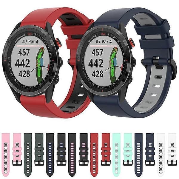 Silikon Armband För Garmin Approach S62-lingling} Pink Black