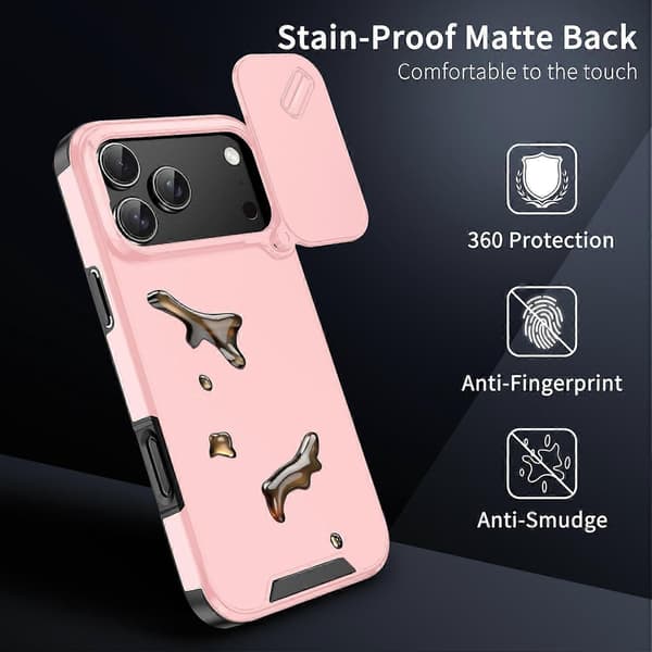 TPU + PC Telefonfodral Kompatibelt med iPhone 17 Pro-lingling} Pink iPhone 17 Pro Max
