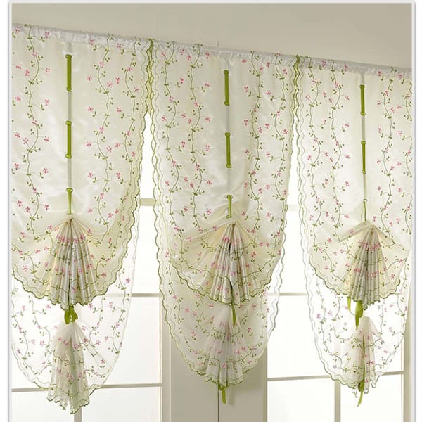 Stykke gardin til køkken, badeværelse, elevator, rullegardin, rumudsmykning, 80*100cm 1Pc