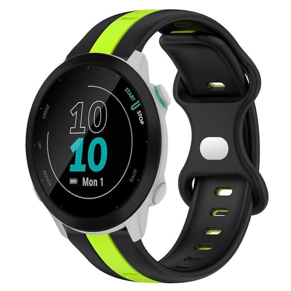 Silikone Urrem Til Garmin Forerunner 55-lingling} Black Green