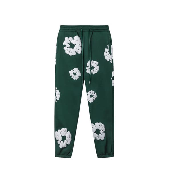 Värjätty denimhupparisetti - Vihreä - Koko L Green L