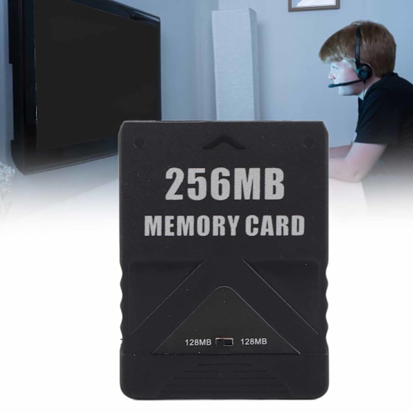 Påskrabatt! Högkvalitativt PS2-minneskort Höghastighets Spelminneskort Ersättning för Sony Playstation 2256MB