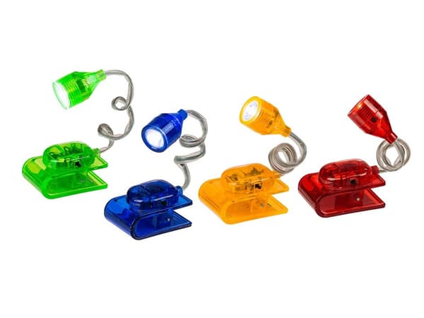 Boglampe - Læselampe / Clip-on LED-lampe - Speciel lampe til bøger multifärg multicolor