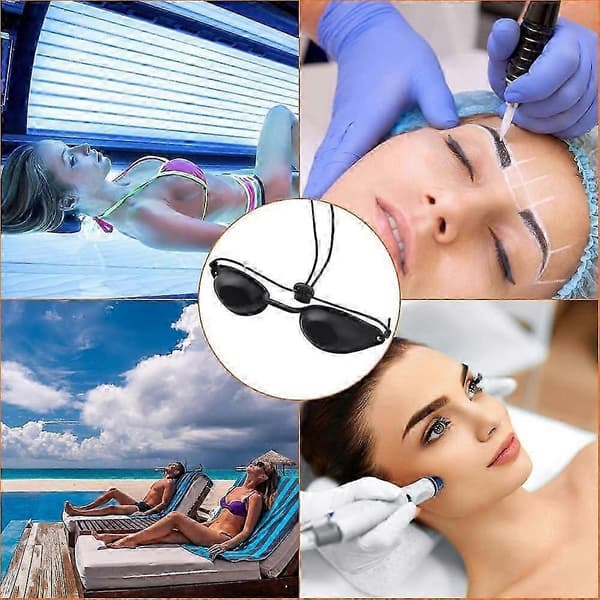UV-beskyttende solbriller til solbadning med infrarød laserterapi øjenbeskyttelse, velegnet til solcentre og studier.