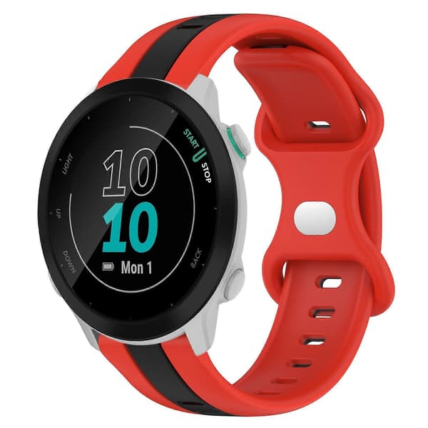 Silikonarmband för Garmin Forerunner 55-lingling} Red Black