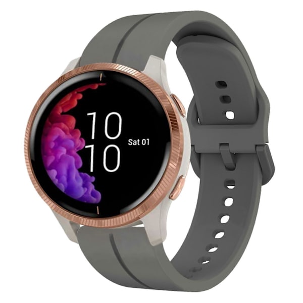 Silikone Urrem Til Garmin Venu-lingling} Dark Grey