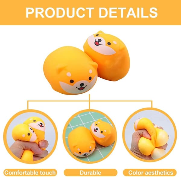 2 Shiba Inu stressbolde, søde hvalpe stressbolde