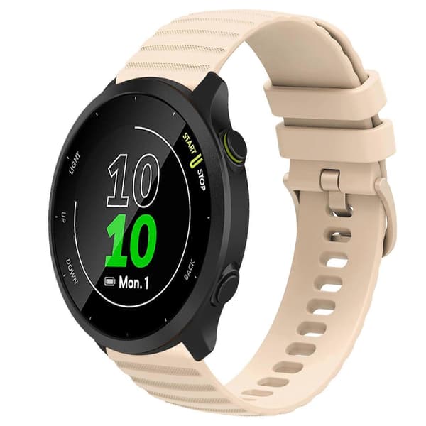 Silikonklokkereim for Garmin Forerunner 158-lingling} Beige