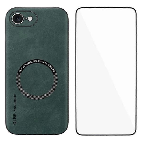 Kompatibel med iPhone 16e Telefon Cover - lingling} Multicolor Green
