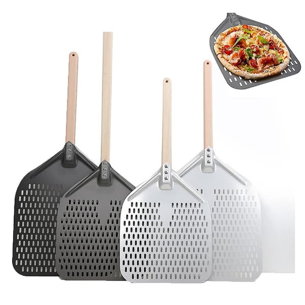 30/35 cm lang pizzaspade i aluminium med langt håndtak, baktilbehør