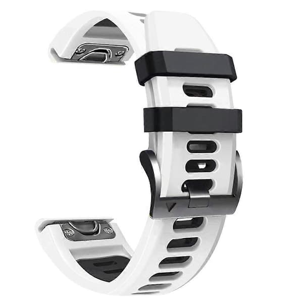 Silikonklokkereim for Garmin Approach S62-lingling} White Black