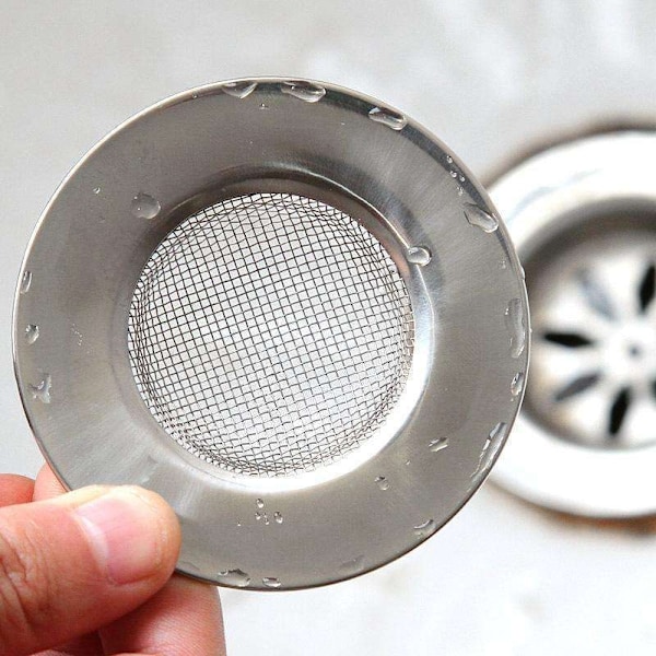 Påskrabatt! Högkvalitativt filter/hårfälla för avlopp & diskho - Avloppsskydd Silver