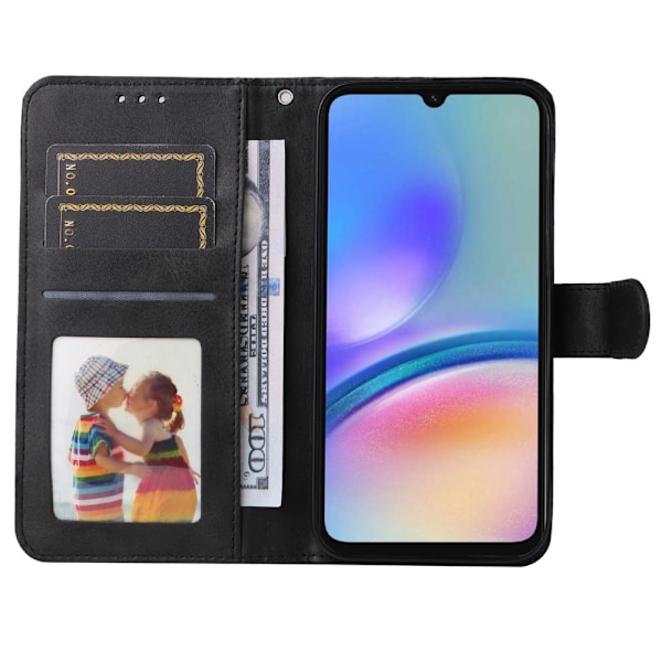 Heta 2025 Samsung A05s 4G PU Läder Plånboksfodral - Fler Färger Black Svart