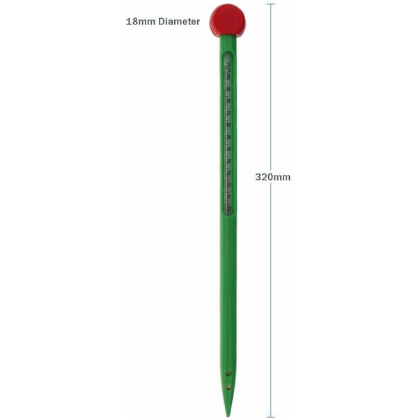 320 mm jordtermometer - Växtjordstemperaturmätare -