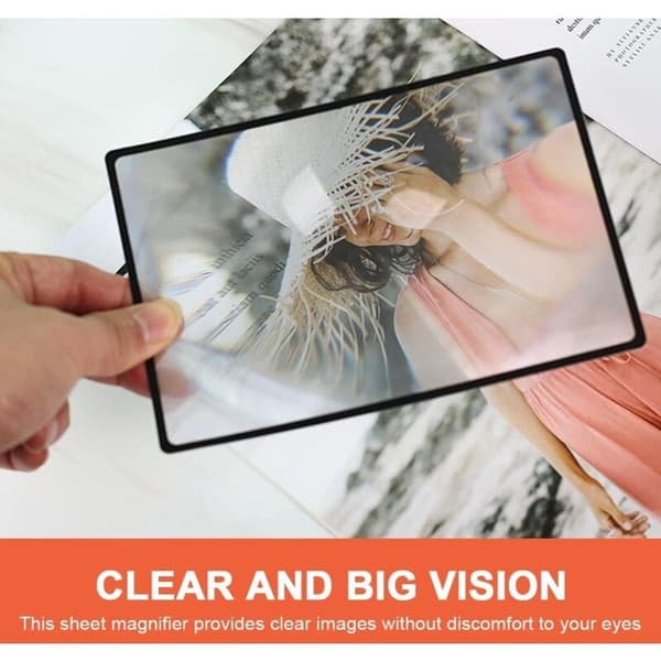 3X (300%) Rektangulär Förstoringsglas 4.70