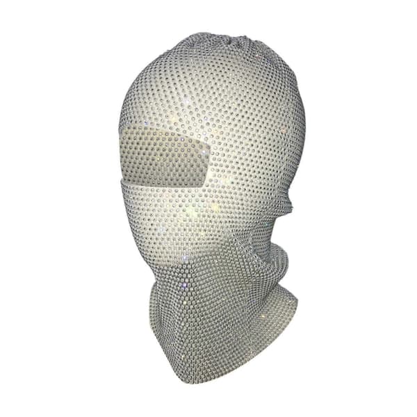 Maskerade Mesh Maske Wrap Stilig Hodeplagg for Fest Musikkfestival Rollespill-lingling} White