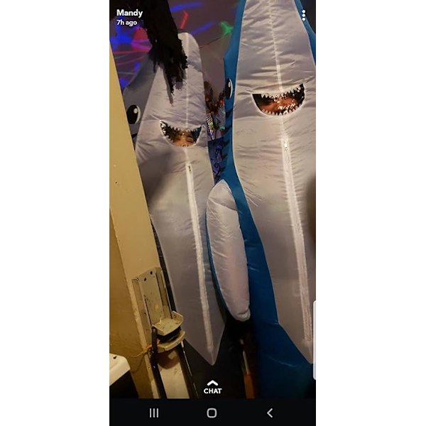 Påskrabatt! Högkvalitativ uppblåsbar hajdräkt med käftar, rolig Carcharias-dräkt för cosplay-fest (Grå haj) Gray Shark