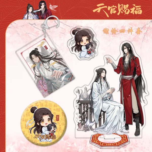 Heaven Official's Blessing Anime Figur Xie Lian Toy Figurer Kvinna Mode Action Statyett Modell Dockleksaker Akrylgåva