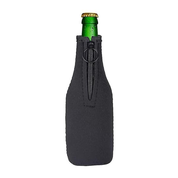 Neopreeninen olutpullon suojus vetoketjulla, sopii 12 pullolle/330 ml olutpulloille.