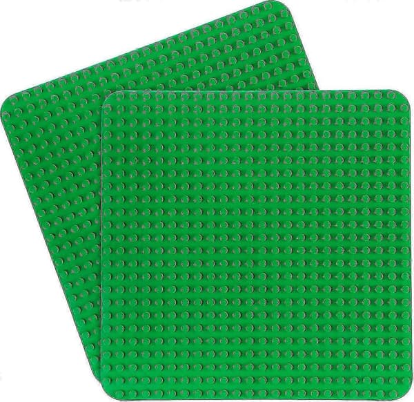 38x38 Bundplade - 2 store bundplader, Duplo bundplader er kompatible med alle mærker, bruges til montering og udstilling af bundplader, version 0729
