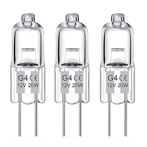 Påskrabatt! Högkvalitativa 10-pack G4 Halogenlampor 20W 12V – Varmvitt Ljus för Optimal Belysning