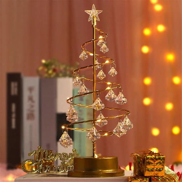 Julemetallkrystall juletrelampe S-lingling}