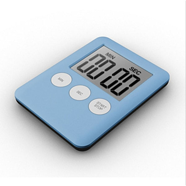 Digital Timer med Magnet - Himmelblå Køkkenur sky blue