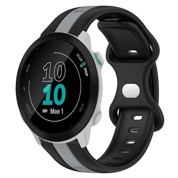 Silikone Urrem Til Garmin Forerunner 55-lingling} Black Grey