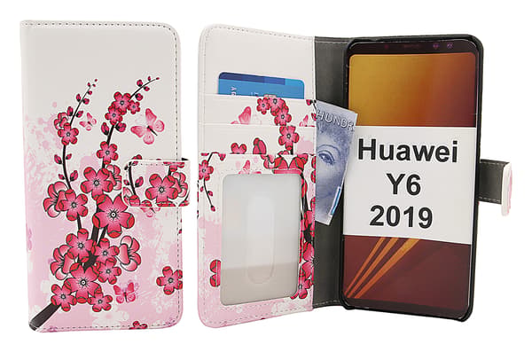 Kompatibel med Huawei Y6 magnetisk designlommebok