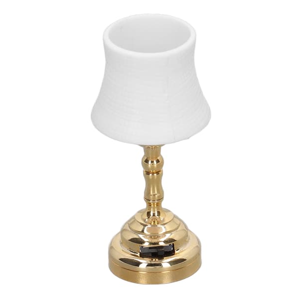 1/12 Scale Modern Dollhouse Table Lamp Mini Desk Lamp Decoration