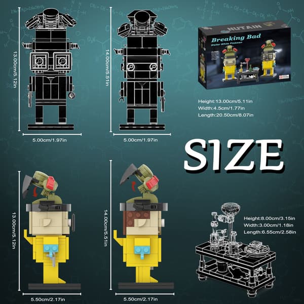 Breaking Bad rakennuspalikkasarja - Walter & Jesse BrickHeadz -laboratorio