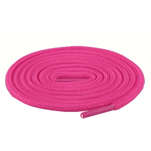 Snørebånd - Runde [150 cm] - Rosarøde, dybrosa, dybrosa Dark pink one size