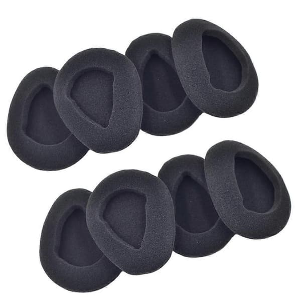 Øreproppdeksler Svart Headset Deksel Vibrasjonsdempende Tilbehør 8x6.5cm 8Sett-lingling} Black 8X6.5cm