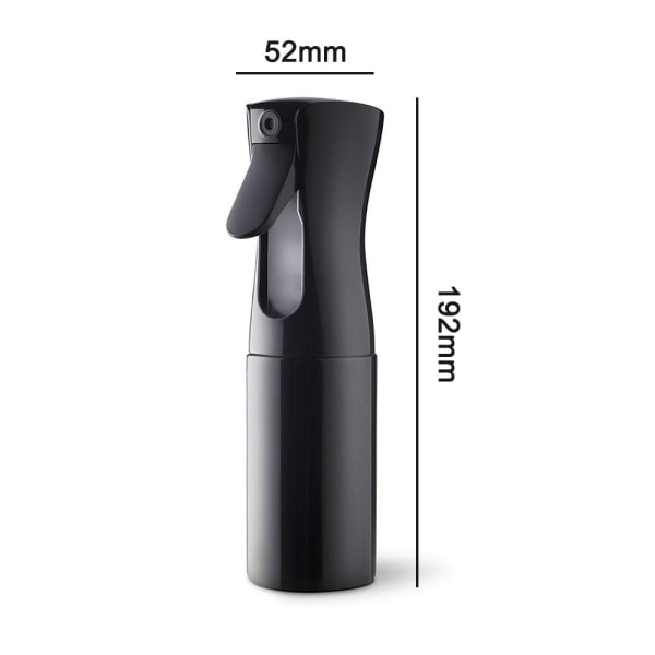 Ny produktkampanj! Högkvalitativ hårsprayflaska, finfördelad spray, 200 ml salongshårspray svart