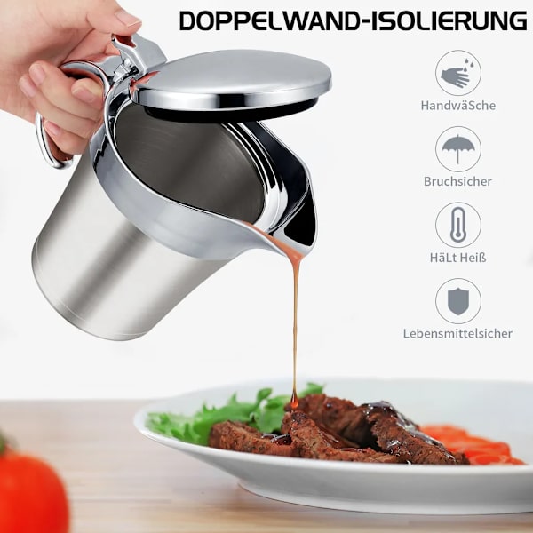 450 ml varm sovs kande/sovs beholder/sovs dispenser/sovs skål