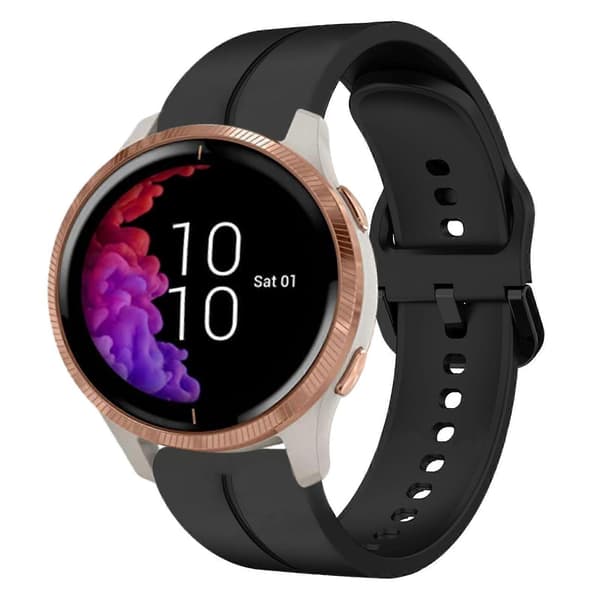 Silikone Urrem Til Garmin Venu-lingling} Black